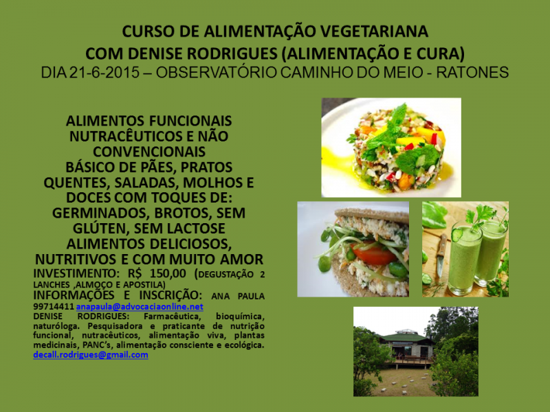 Curso de Alimentação Vegetariana em Florianópolis
